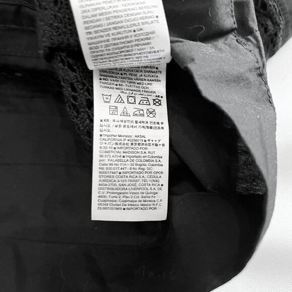 NWT GAP SUMMER 2023 BLACK COTTON HALTER OPEN BACK CROCHET TIERED MAXI DRESS - Picture 12 of 13